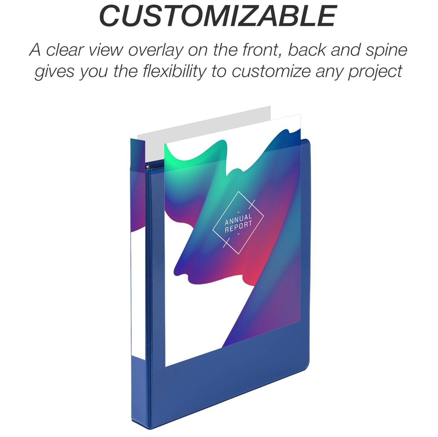 Clear Insertable Overlay SM 1inch BLUE ext