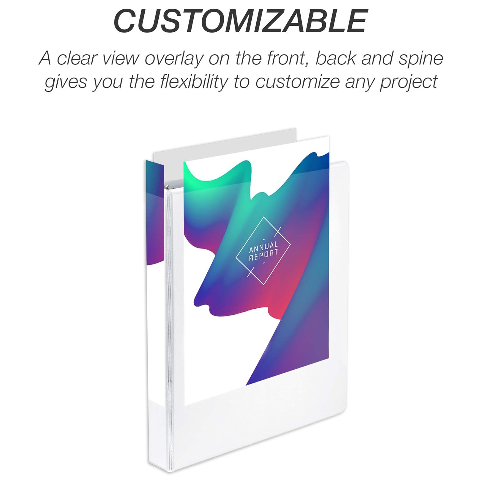 Clear Insertable Overlay SM 1inch WHITE ext