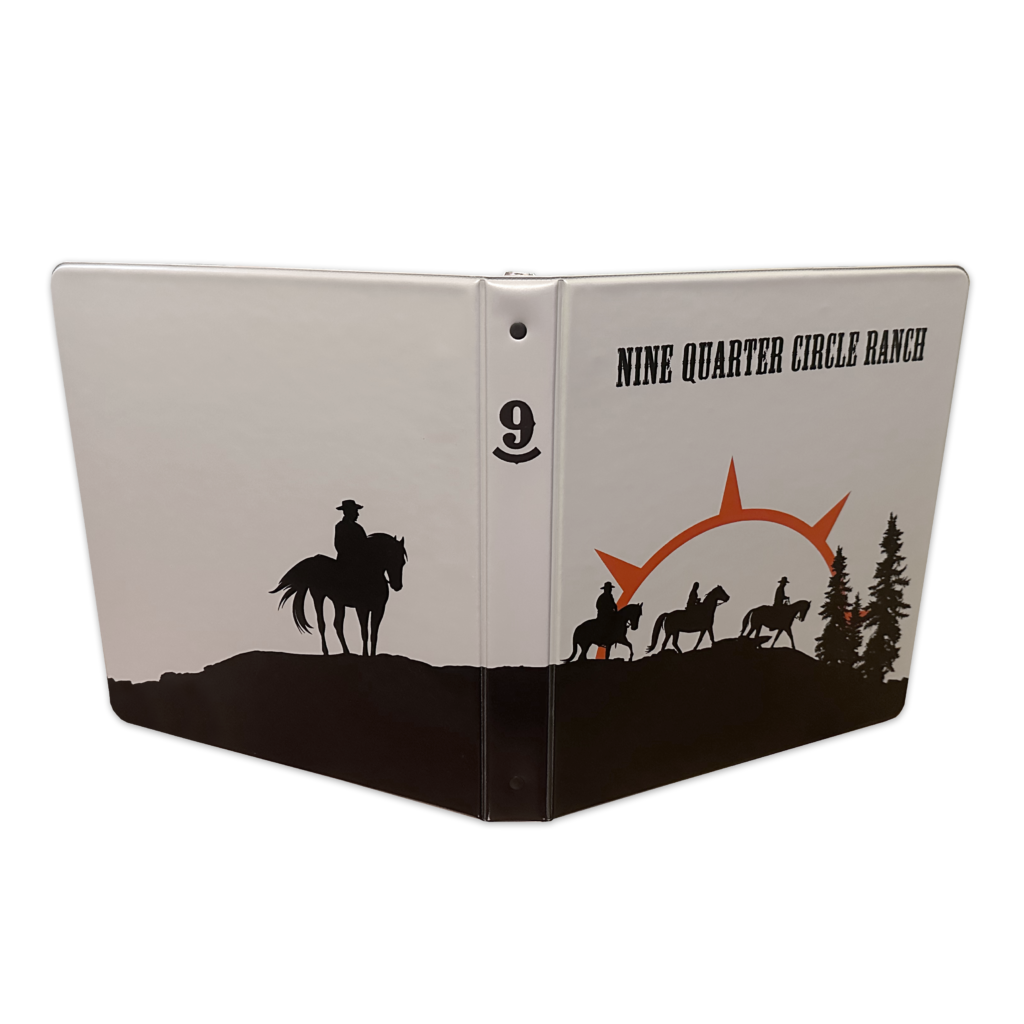 Vinyl binder silk screened