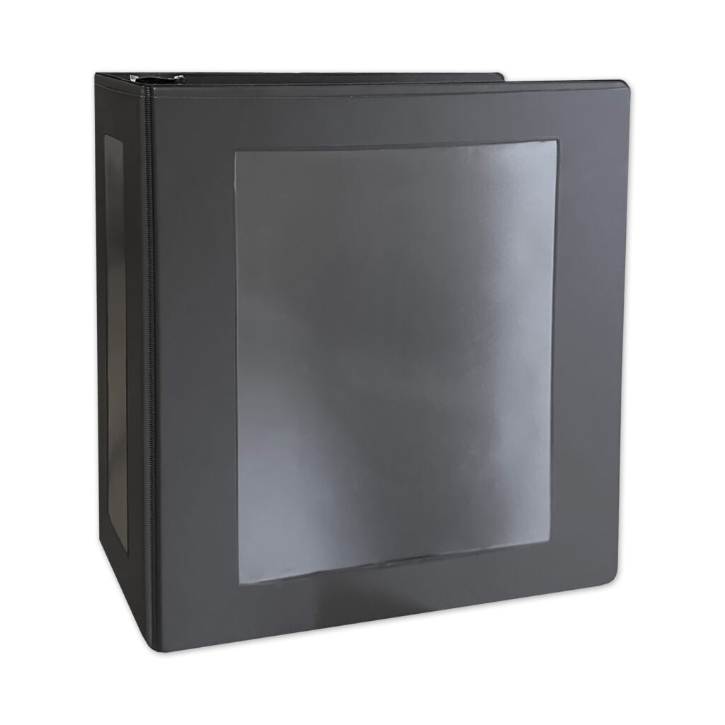 clear view frame view 3 ring binder gray grey